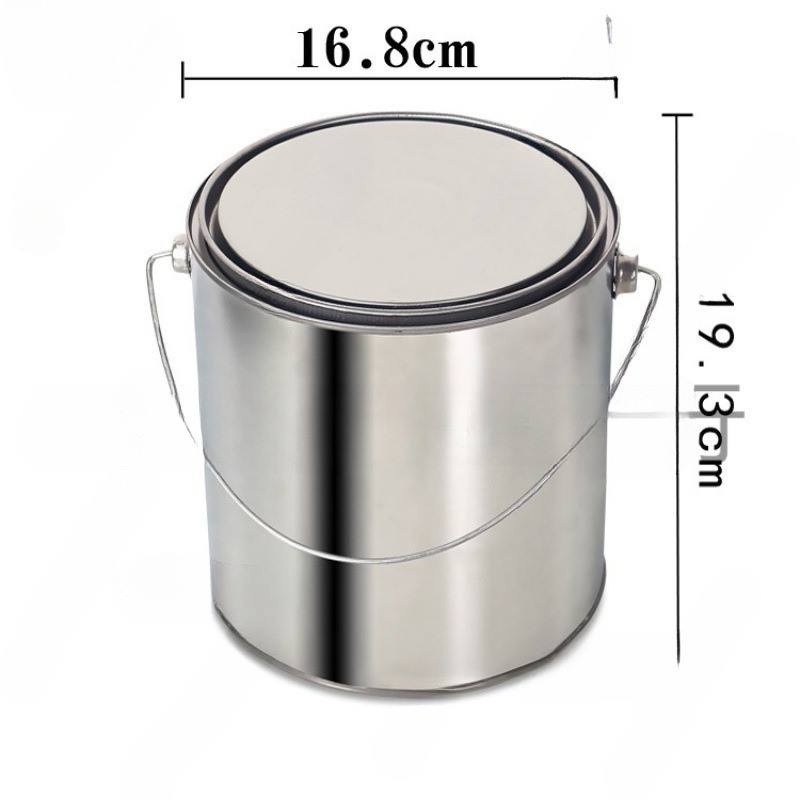 沥青取样桶留样铁罐手提油漆桶带盖铁桶分装密封罐子铁皮桶圆桶