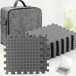 源头工厂blocking floor mat超厚阻塞垫针织手工编织地垫针插板-阿里巴巴