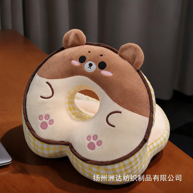 Almohada de Siesta de Oso Animado de Peluche para Oficina