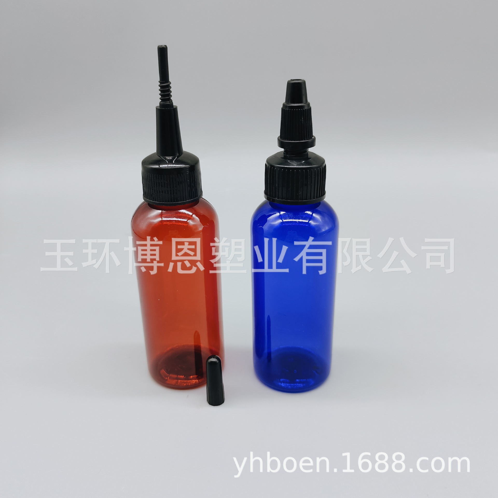 厂家供应   60ml尖嘴盖瓶   美缝小胶瓶   点胶瓶  PET材质塑料瓶