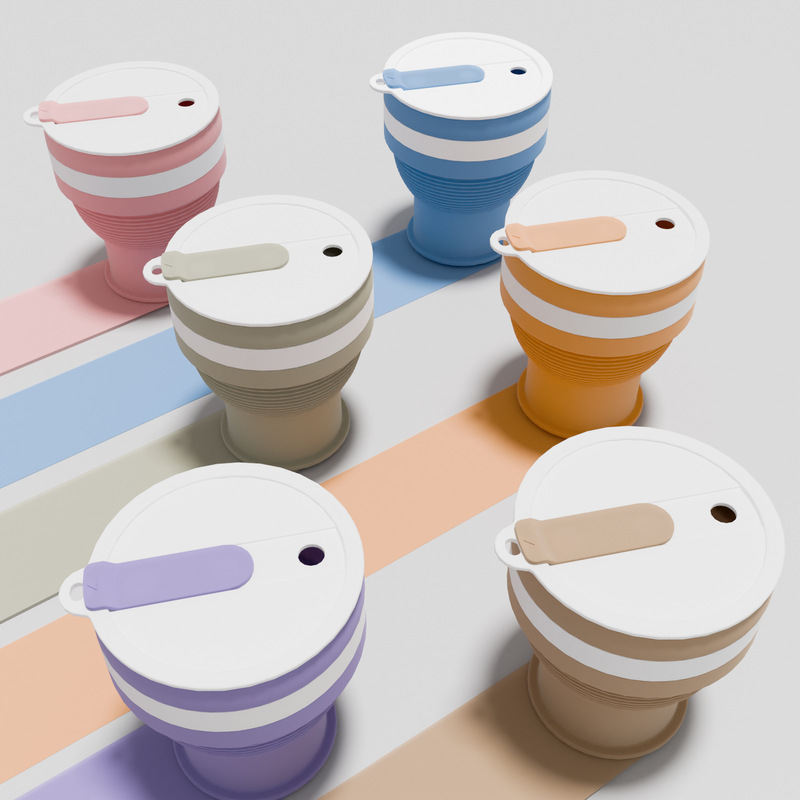 Silicone Foldable Coffee Cup, Portable Retractable Cup, Portable Travel Cup, Multifunctional Water Cup Silicone Foldable Coffee Cup, Portable Retractable Cup, Portable Travel Cup, Multifunctional Water Cup