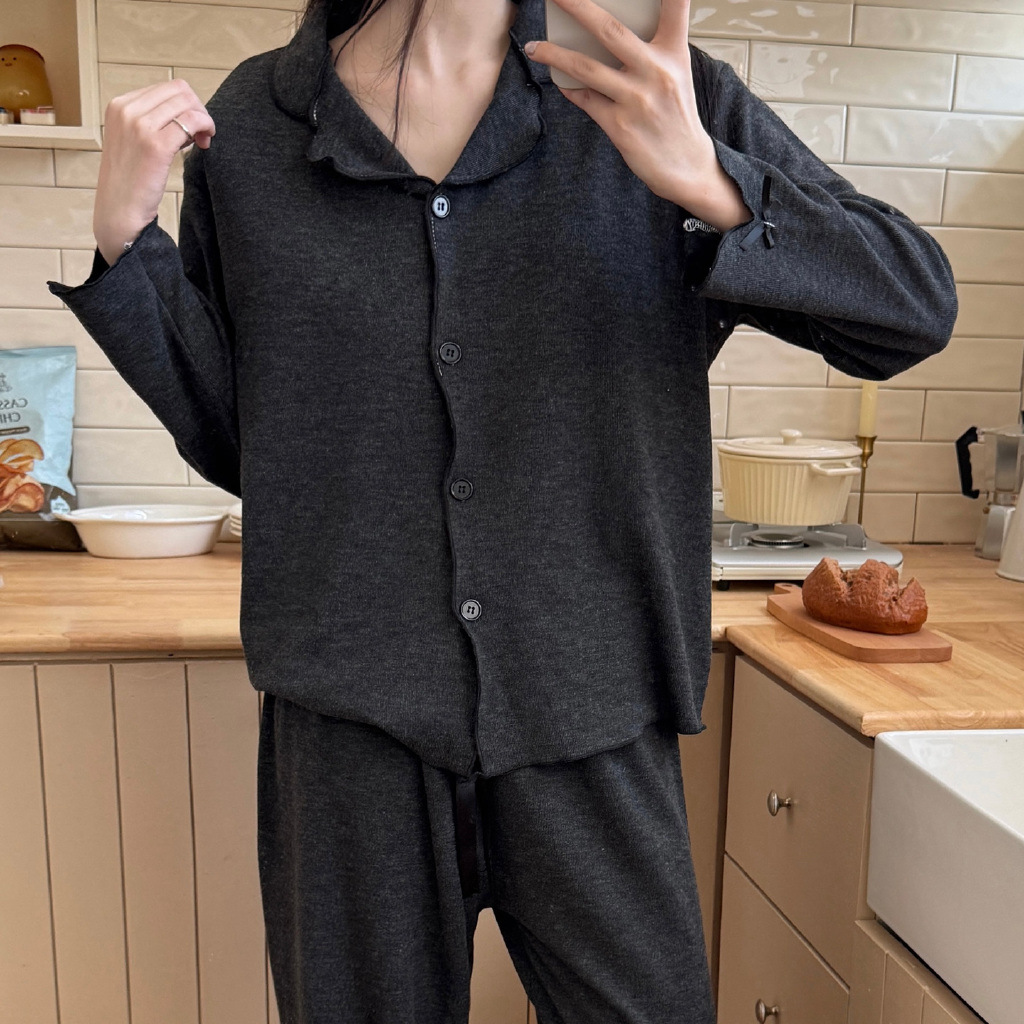 Pijama de mujer de franela y coralina, conjunto cálido y suave para otoño e invierno, moda femenina, venta directa de fábrica