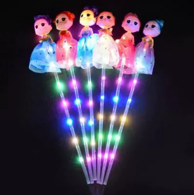 Yellow glowing doll