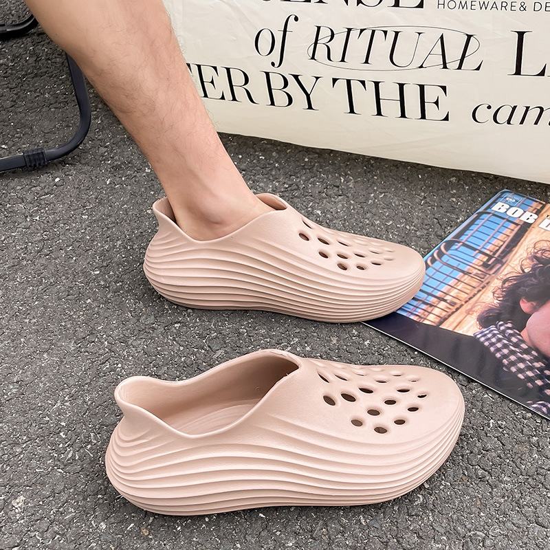 Non-slip Men's Clogs With Thick Soles For Summer Outdoor Wear_voghion.com