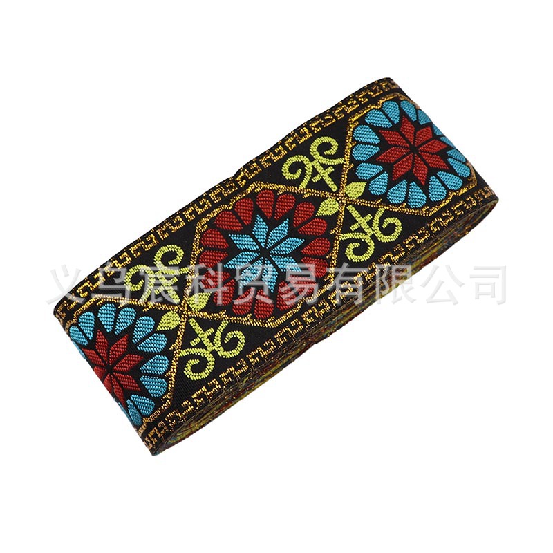 5cm gran patrón de flores de estilo étnico cinta de encaje Miao Yi accesorios de decoración de ropa cortina de tela de encaje