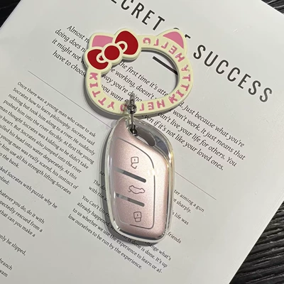 Five Mg5/3 Rui Teng Gs | Car key bag - roewe-mgmodel-a-quicksand-powder-white-kt-cat-pendant