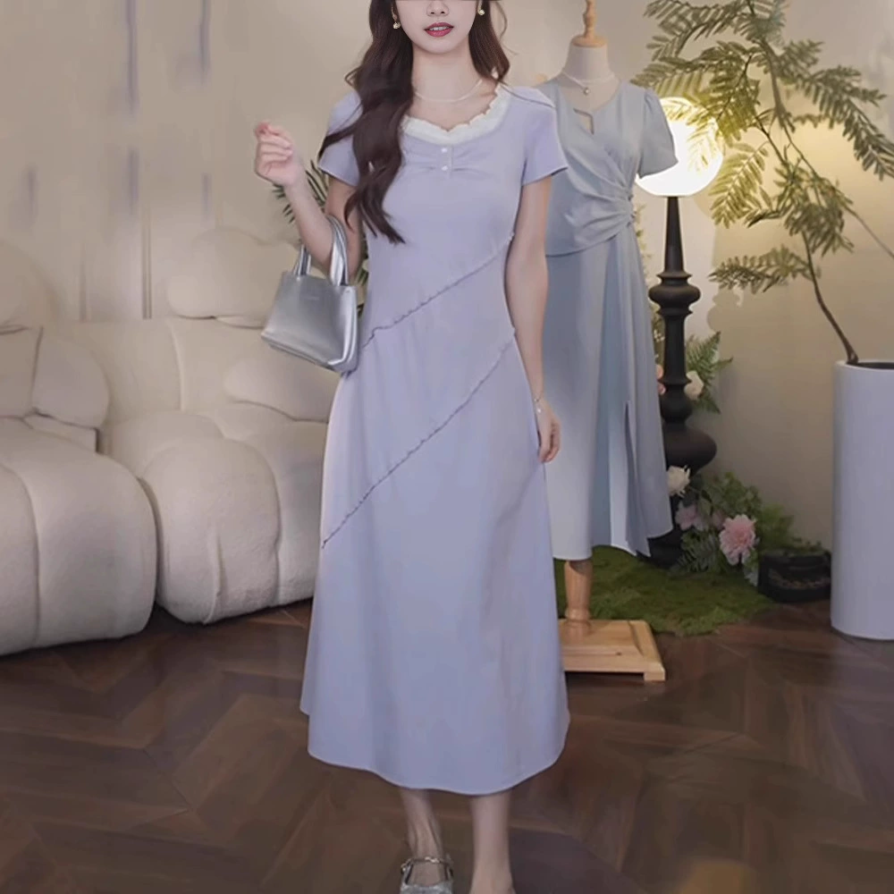 Fitted dress for leisure, plus size