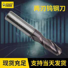 钨钢两刃立铣刀 两刃钨钢刀 切割铣刀雕刻机刃具 耐磨钨钢刃具