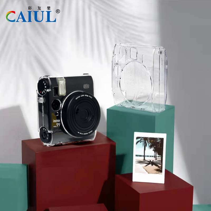 for use in the crystal clover instax mini99 transparent storage case durable anti-scratch anti-drop pc crystal case protective cover