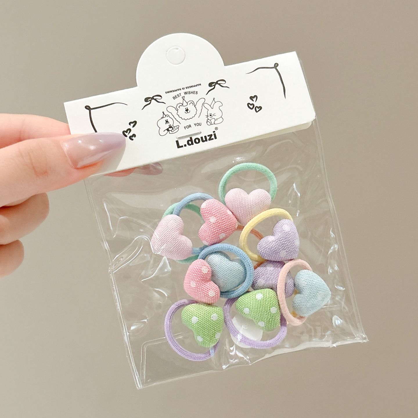 Papá Noel correa de goma para niños navideños vestido de cabello jardín de infantes bebé anillo de cabello de Navidad atmósfera accesorios