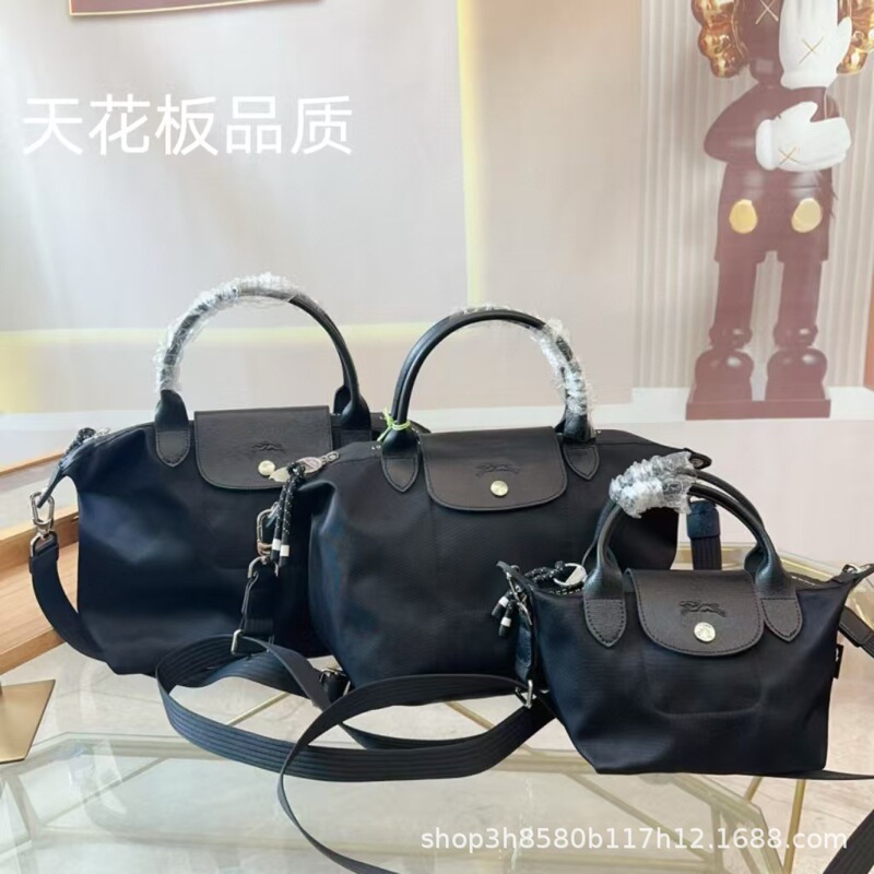 Top Version Longxiang Eneryg Twill Single Shoulder Crossbody Bag Commuter Dumpling Bag Versatile Large Capacity Nylon Bag