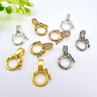18K����ɫ΢��ʯ�f�ܿ�����A��������朵�����diy�ƿ����