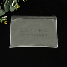 PVC透明自封袋定做时尚化妆品洗漱用品包装袋定制透明TPU拉链袋子