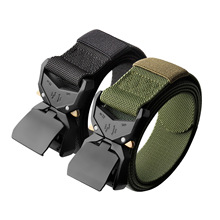 战术腰带男士户外运动军训皮带铝合金蛇扣弹力快拆尼龙裤腰带男款