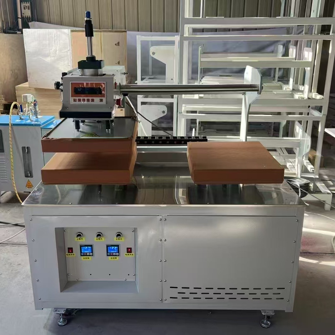 40 * 60 doble estación máquina de estampado a vapor cubierta en ropa de impresión de camiseta máquina de estampado de transferencia de calor marca de estampado caliente