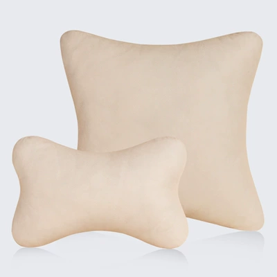 Summer Ice Silk Car Lumbar — Headrest - beige-headrest-lumbar-support