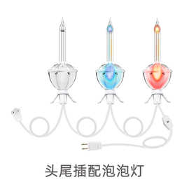 亚马逊热卖E12泡泡灯钨丝灯头线适配C7DIY灯泡圣诞节日灯饰串灯