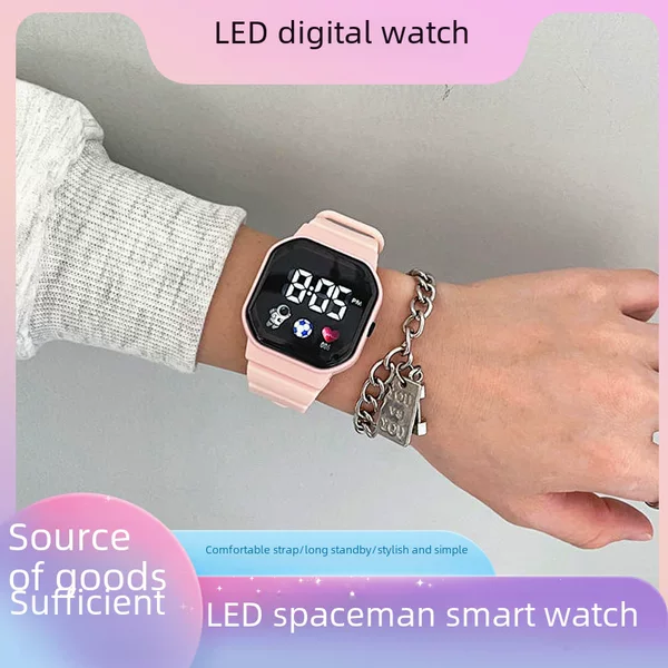 Astronaut Watch, Technological and Cool Style, Student Sports Electronic Watch, High-End Fashionable Waterproof Electronic Watch