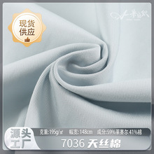 天丝棉混纺弹力莱赛尔布料 春夏新品斜纹外套裤装风衣连衣裙面料