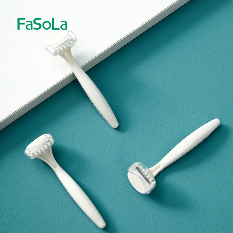 FaSoLa Underarm pubic hair trimmer hair shaving armpit hair lady's private parts to leg hair artifact mini portable shaving knife