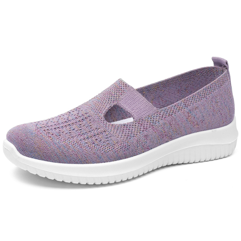 Viejos zapatos de tela de Beijing para mujeres mayores zapatos de verano ligeros suaves de mediana edad y ancianos zapatos de abuela cómodos transpirables un cabello