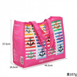 丽新布袋定制覆膜双手提防水防脏可折叠脏衣可循环手提袋购物袋