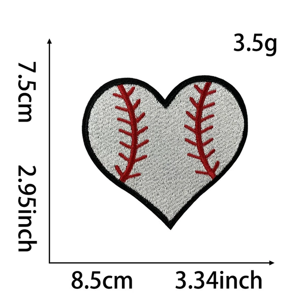 Love Baseball Hot Melt Glue* Dimensions are as shown in the picture