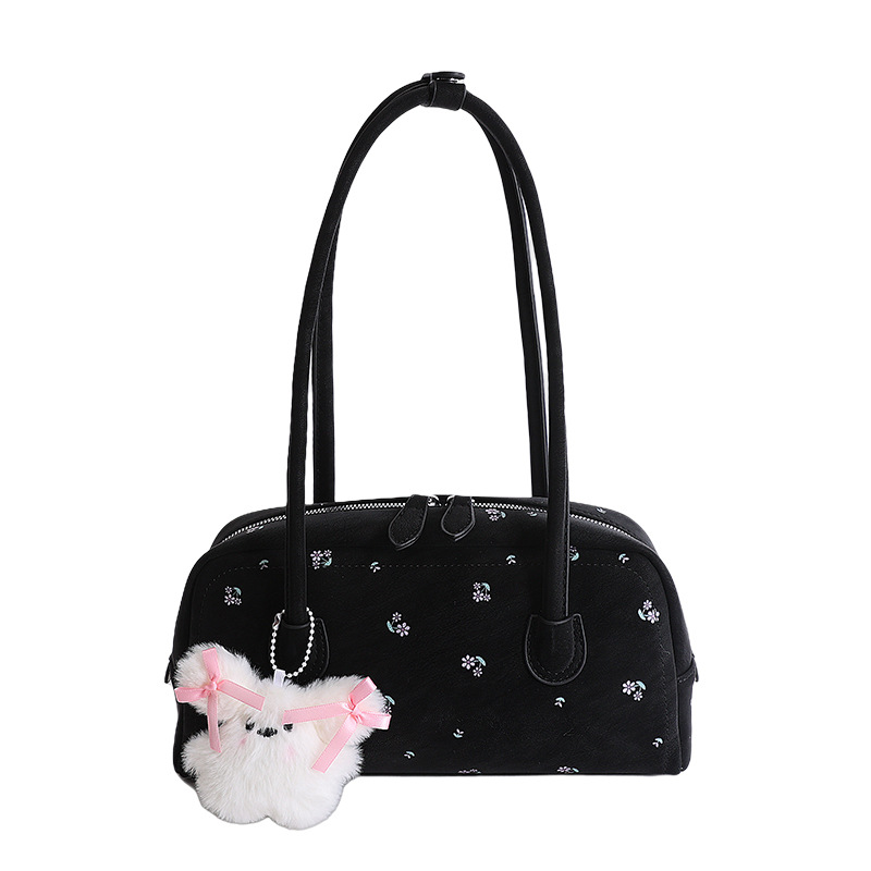 Nicho Zhong diseño flor triturada bolsas de brazo para mujeres 2026 nuevo estilo diario bolsas de hombro estilo coreano estilo extranjero estilo de moda de viaje image 14