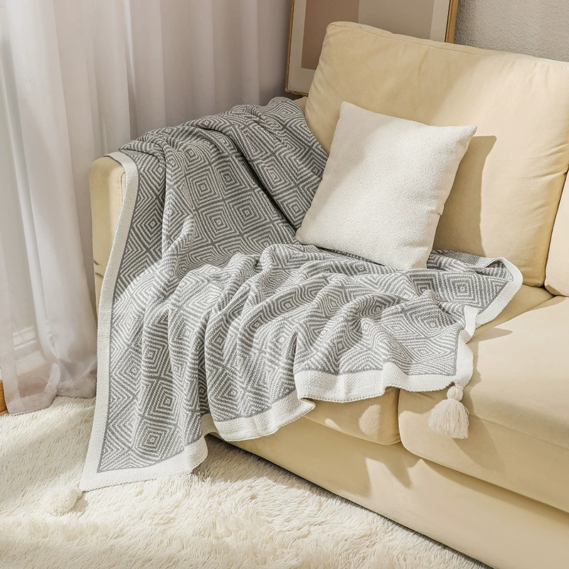 Sofa, knitted ethnic duvet for sleep, boho style, ethnic style