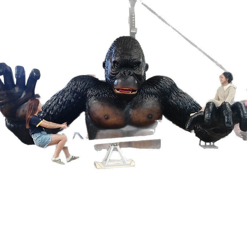 Modelo de simulación de dinosaurios mecánico eléctrico orangutan tablero de reloj de fábrica de equipos de atracciones de simulación de dinosaurios