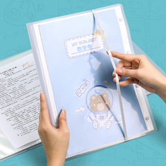 A3 Foldable Exam Paper Storage Case Student Material Classification Folder Multi-layer Transparent Insert Page Elementary Student Test Paper Holder