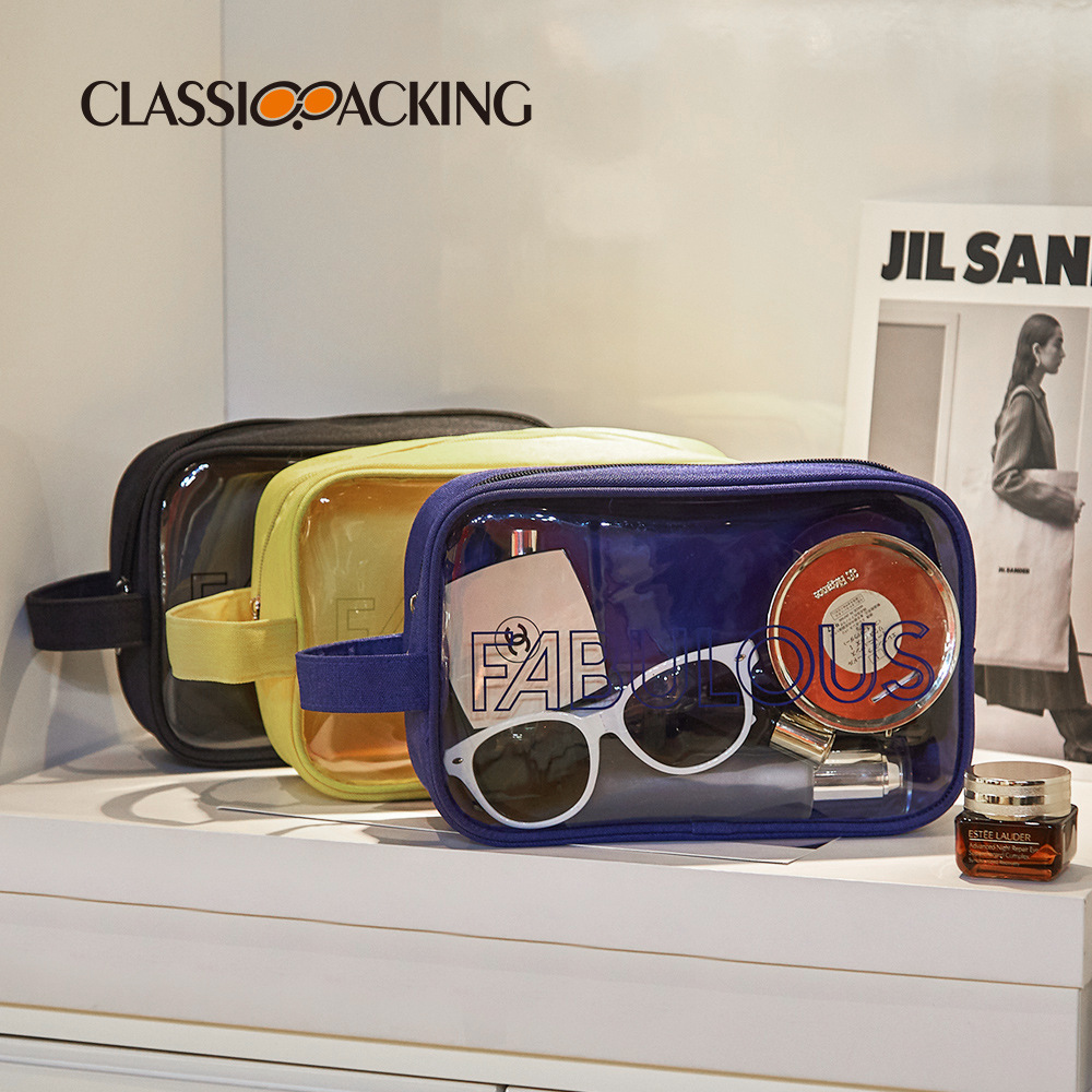 La bolsa de cosméticos ins de celebridades de Internet, la bolsa de lavado portátil de viaje, la bolsa de almacenamiento impermeable de gran capacidad de pvc, se puede imprimir con el logotipo