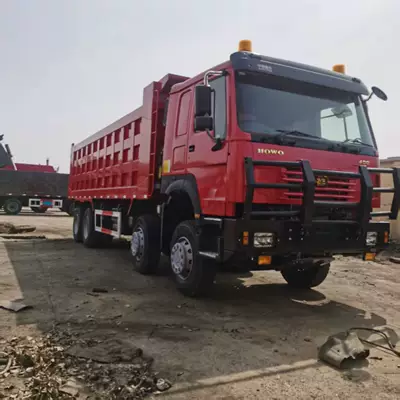 Sinotruk Howo 8 ✕ 4 Dump Trucks for Construction Site Earthwork, Soil, and Stone Transport, Front-Loading and Rear-Unloading Dump Trucks. (Yük maşınları)
