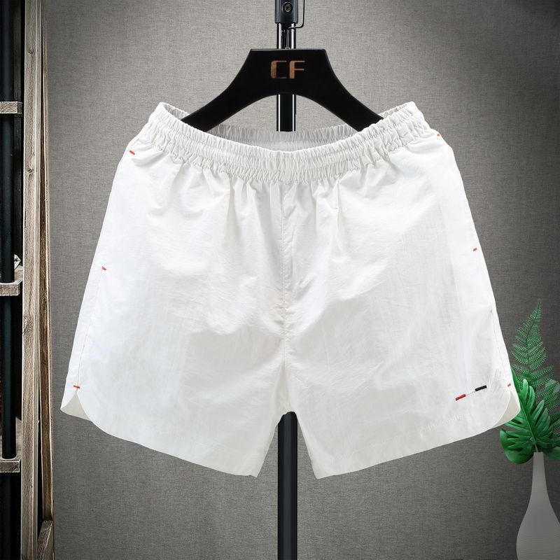Internet Celebrity Same Style Shorts Men's Couple Three-point Pants Social Spirit Guy Slim-fit Five-point Pants Fashionable Embroidered Beach Pants
