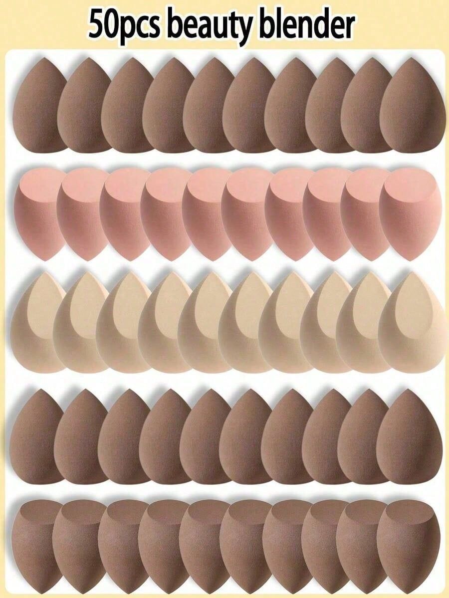 Esponja de Maquillaje en Forma de Gota Grande, Material Hidrofílico Sin Látex, Uso Seco y Húmedo, para Maquillaje image 50