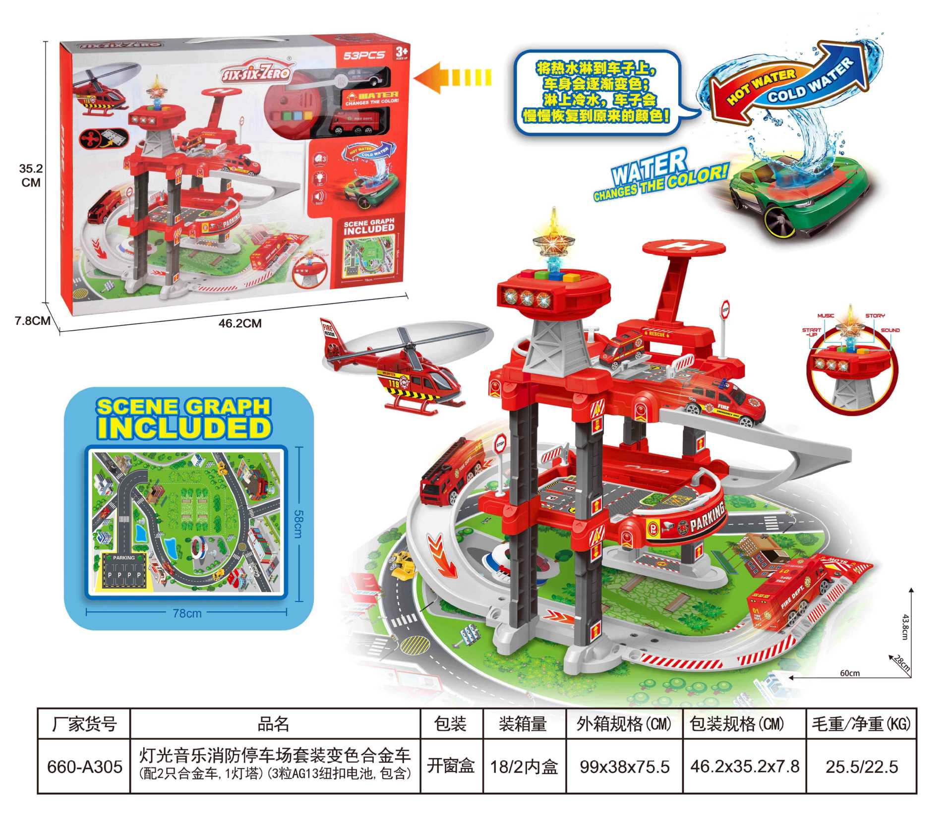 2 층 주차장 [화재 테마]