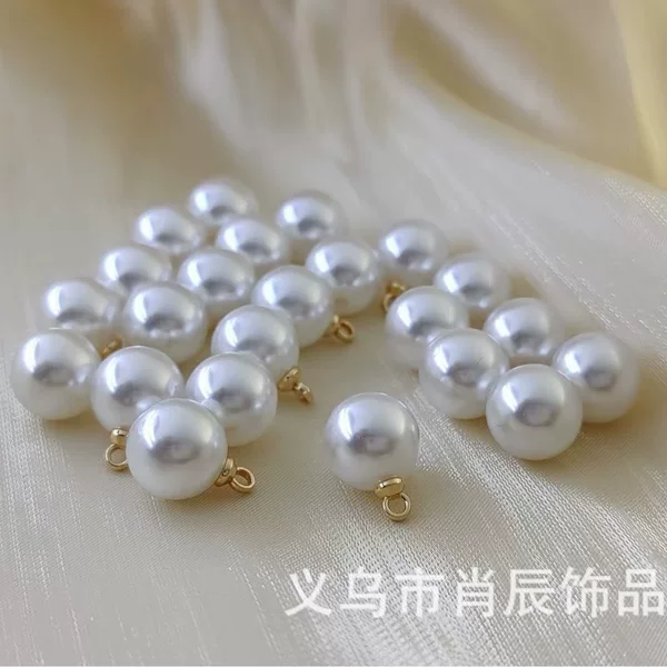 Factory Direct Supply Imitation Pearl Pendant Non-Falling Eco-Friendly Sheep's Eye Pearl Earrings Brooch Accessories Natural Style
