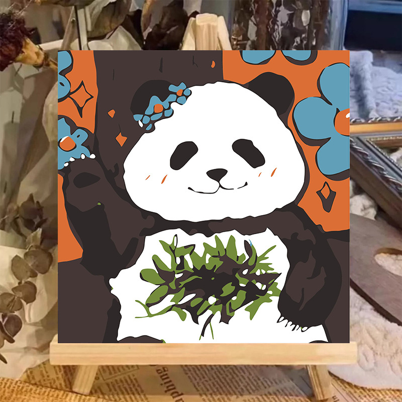 Pintura al óleo digital animal 20 * 20 dibujos animados pintados a mano para curar la pintura pintada a mano pintada al por mayor pintada a mano image 66