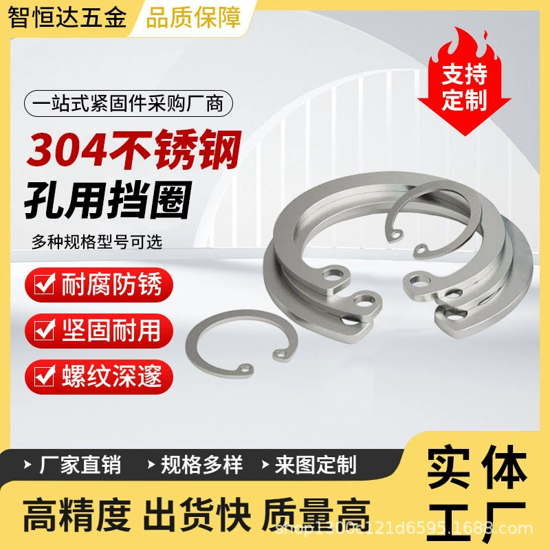 304 нержавеющая сталь типа A с эластичной пружиной/перегородкой GB893 с кольцом C подшипника с M10-M30 отверстиями