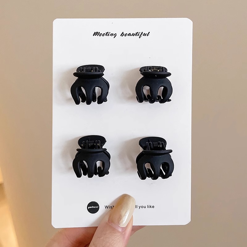 Horquilla de calabaza esmerilada de alta calidad, temperamento femenino, pinza de agarre grande, parte posterior de la cabeza, pinza de tiburón, clip de tiburón, tocado, horquilla