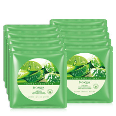 Natural Aloe Vera Gel Face Mask Hydrating Moisturizing Single Sheet Distributor Use