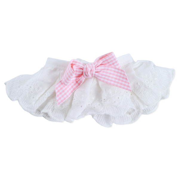 Eating bib with bow