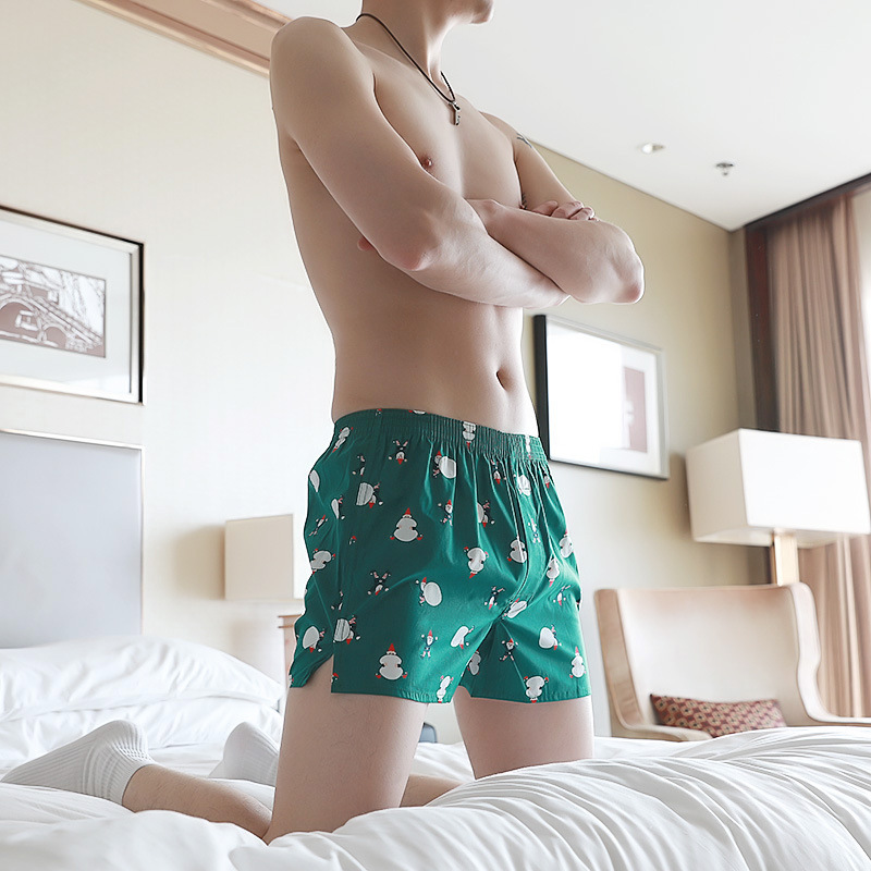 Underwear men's cotton pants plus size boxers youth fashion home pants boxers F01 ~ 20 wholesale