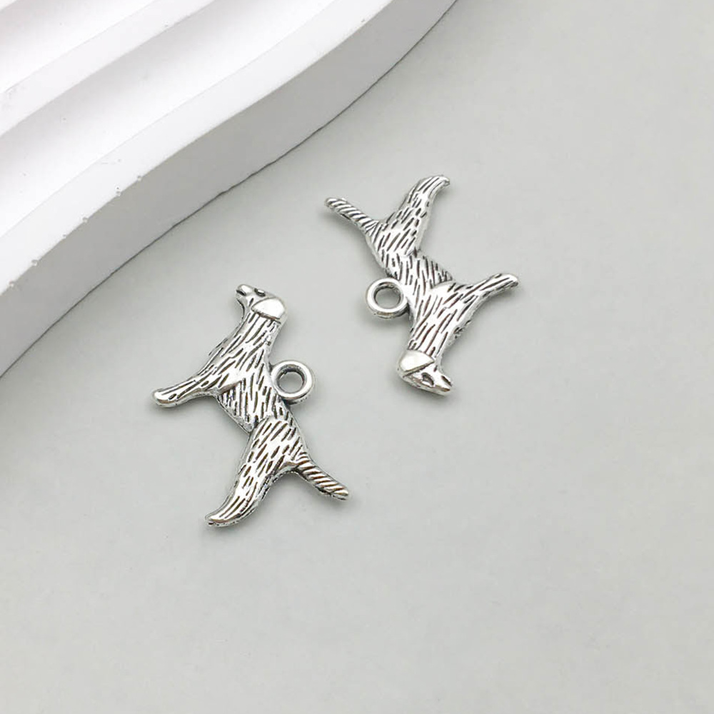 1 고대 실버 동물 개 23*17mm-1.5g-11299