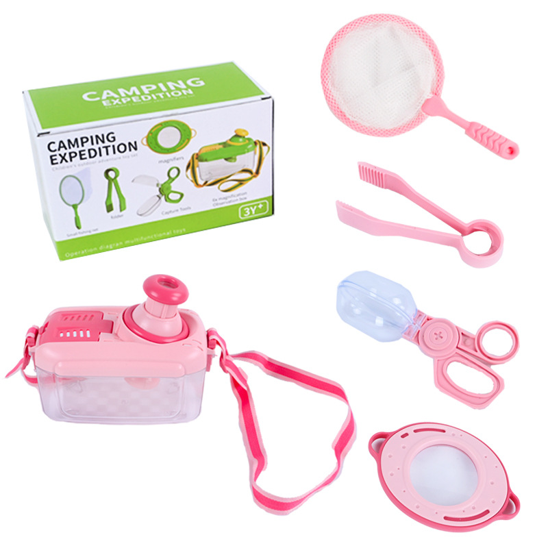 핑크 곤충 상자 5 조각 컬러 박스 (업그레이드 버전)