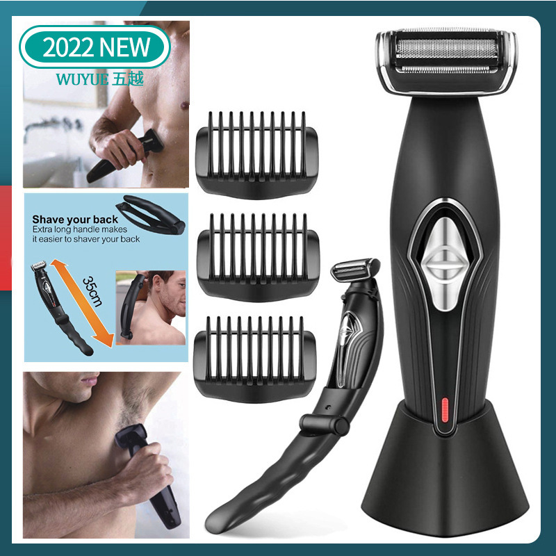 Cross-Border Customized Rechargeable Back Shaver Foldableing Back Hair Remover Electric Shaver Back Shaver