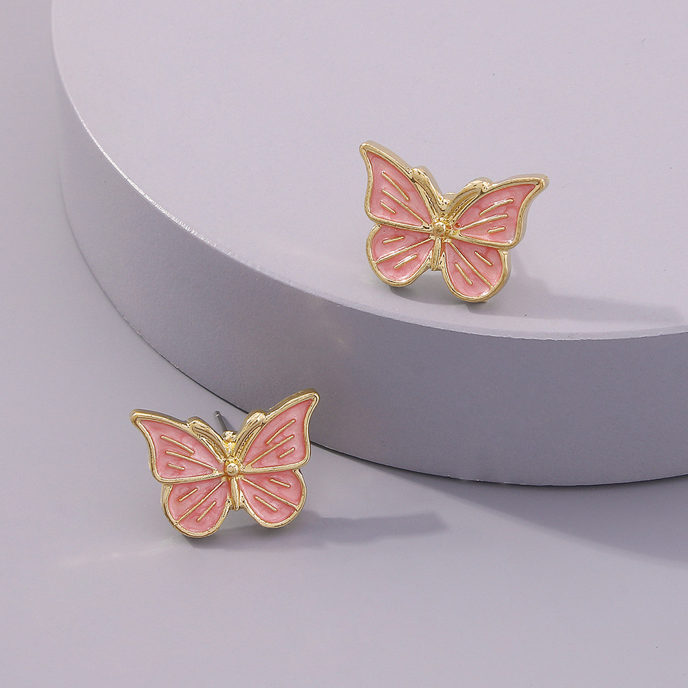 Nouvelles Boucles D&#39;oreilles Papillon Style Simple display picture 8