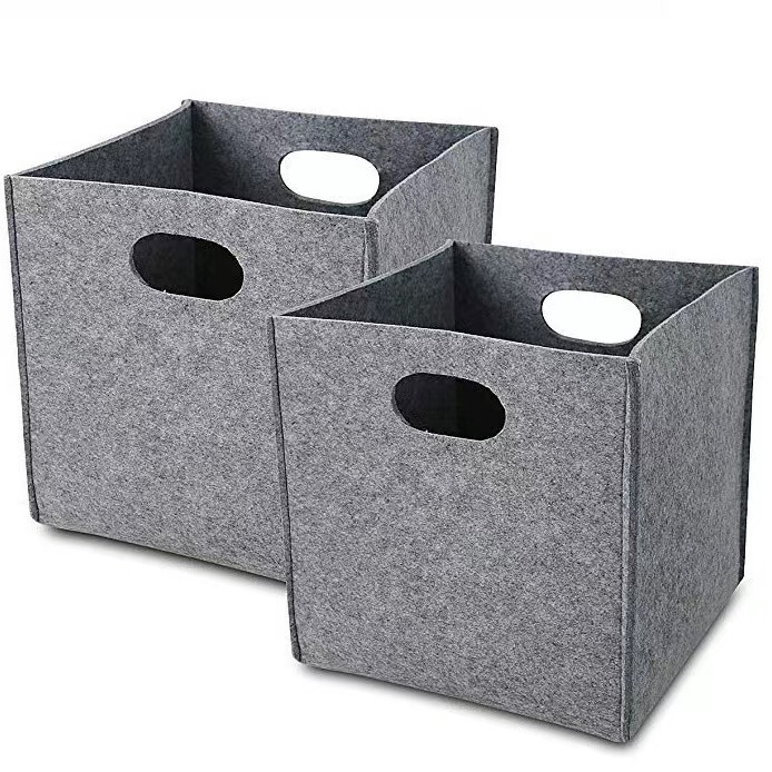 High Quality Thickened Cube Sundries Books Clothing Toys Felt Storage Box Car Trunk Storage Box