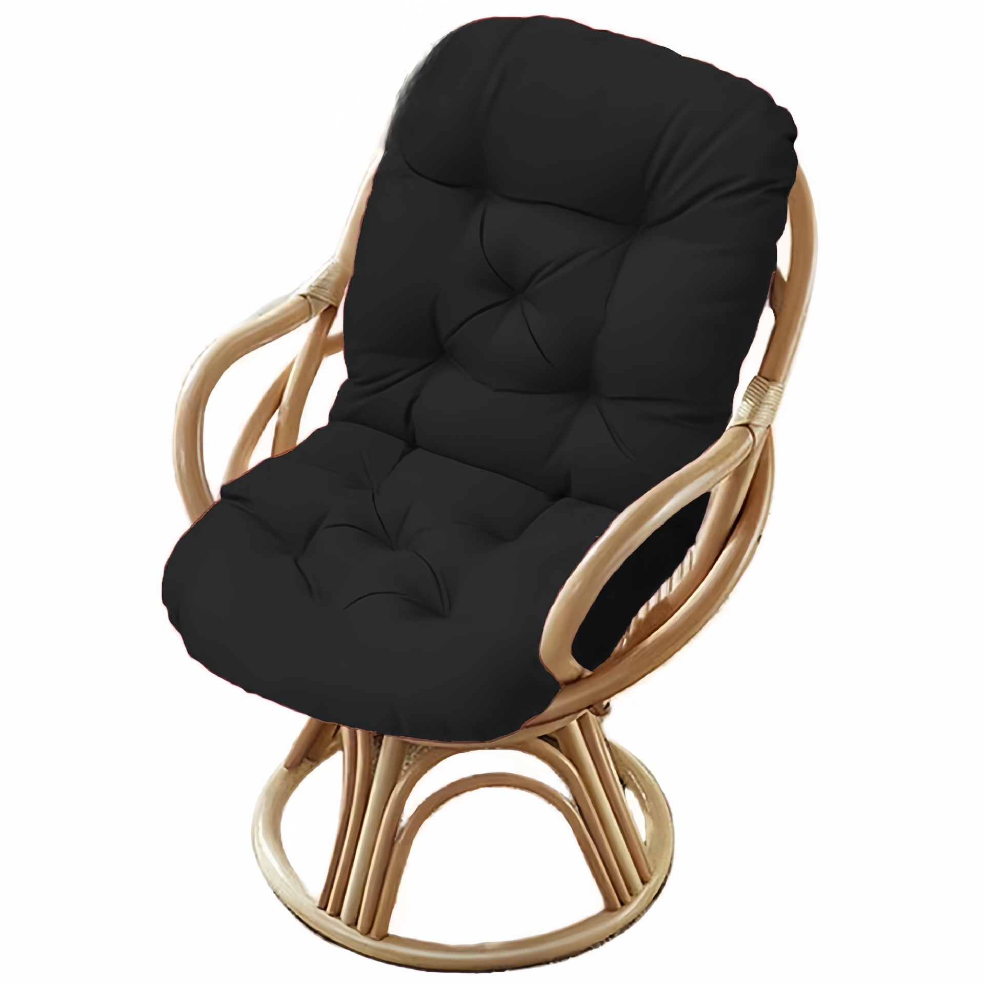 Transfronterizo Amazon TEMU exclusivamente para exteriores mecedora de tela impermeable, respaldo alto, cojín de una pieza, hamaca, cojín para silla de papaya, flor