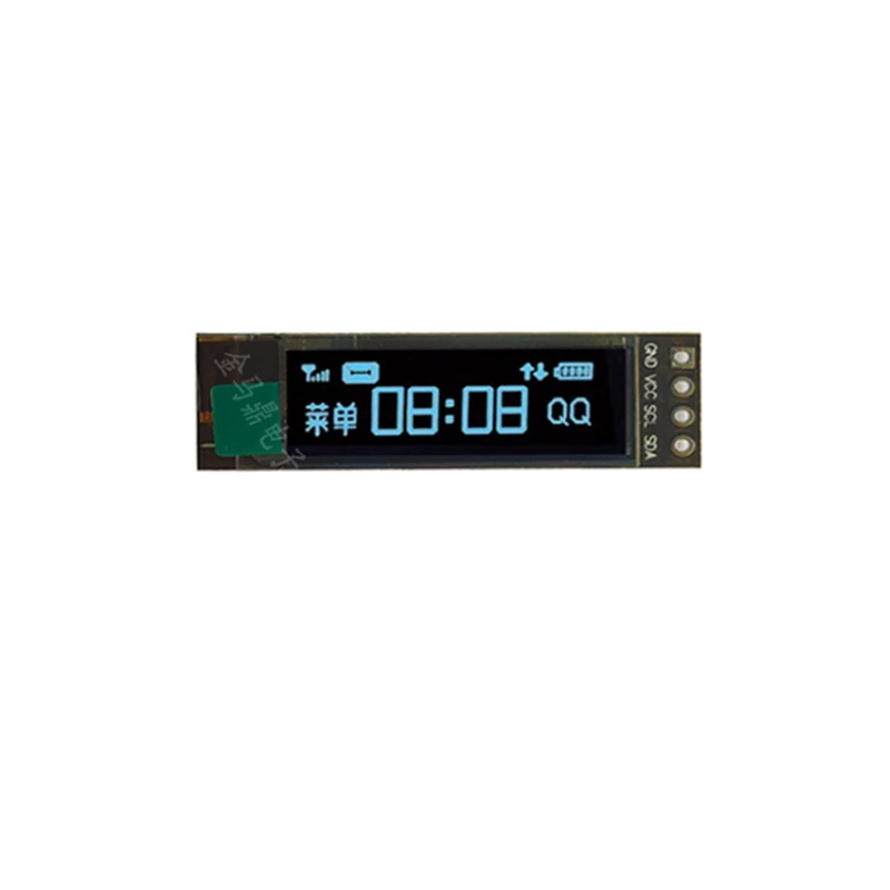 [0.91-дюймовый OLED LCD дисплей 4 стежка 128*32 точечная линия драйвер SSD1306 IIC интерфейс модуль монохромный цвет]